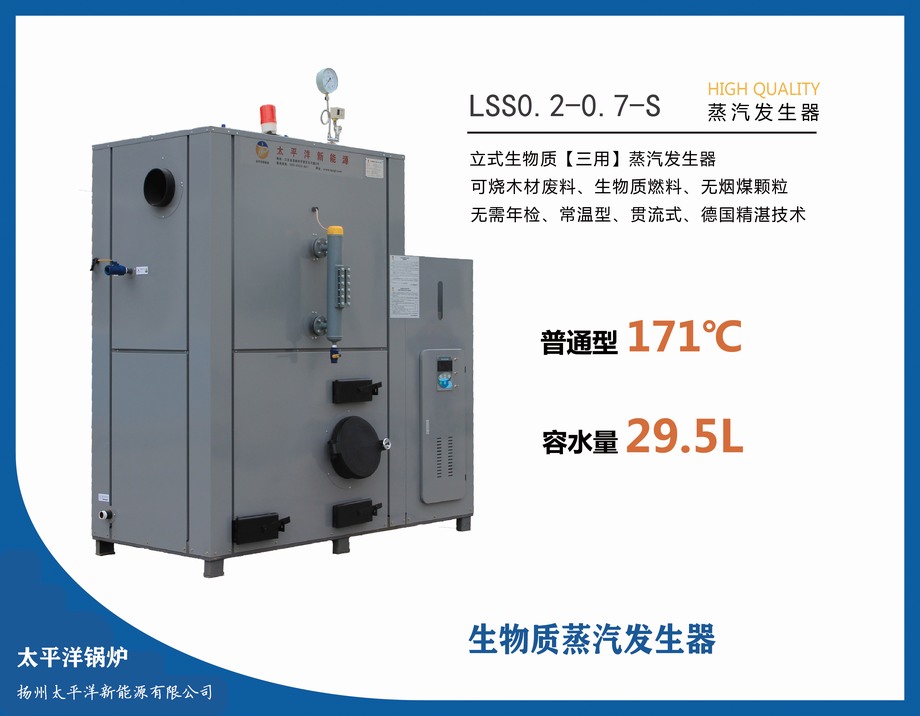 生物质（常温）大功率立式0.2吨免检蒸汽发生器